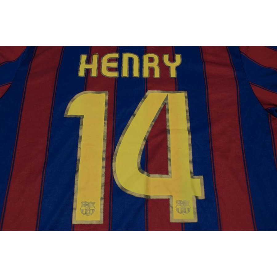 Maillot de football vintage FC Barcelone N°14 HENRY 2009-2010 - Nike - Barcelone