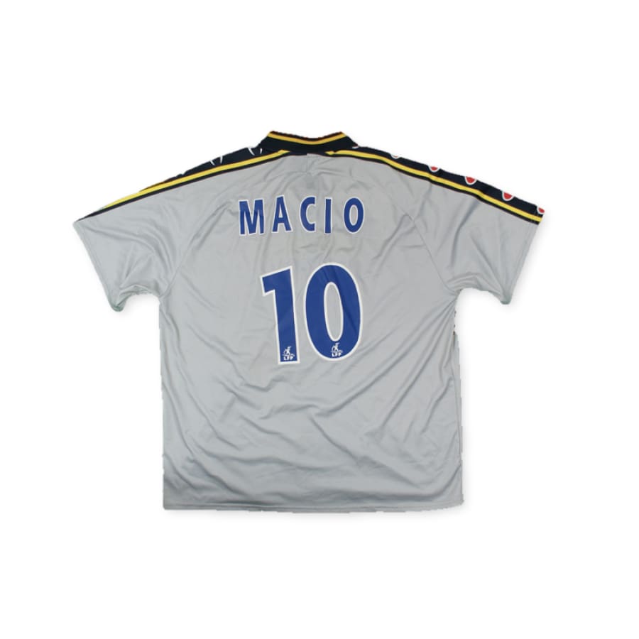 Maillot de football vintage FC Sochaux Montbéliard ESSO Martini Industries n°10 MACIO extérieur 2002-2003 - Champion - FC