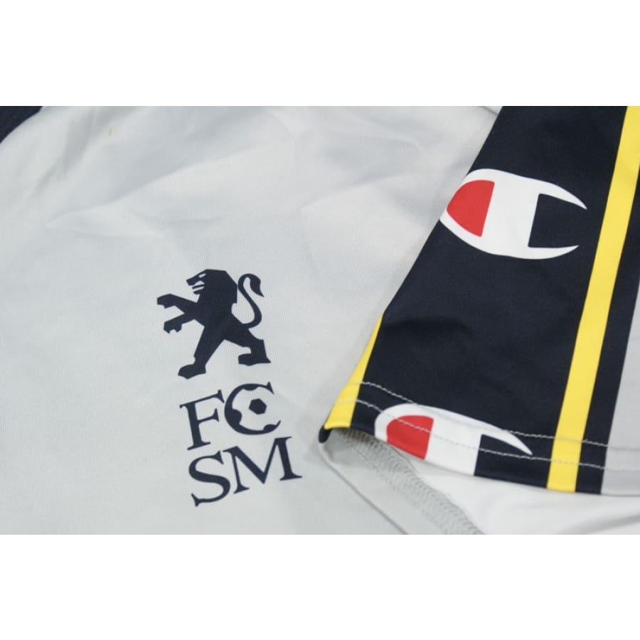 Maillot de football vintage FC Sochaux Montbéliard ESSO Martini Industries n°10 MACIO extérieur 2002-2003 - Champion - FC