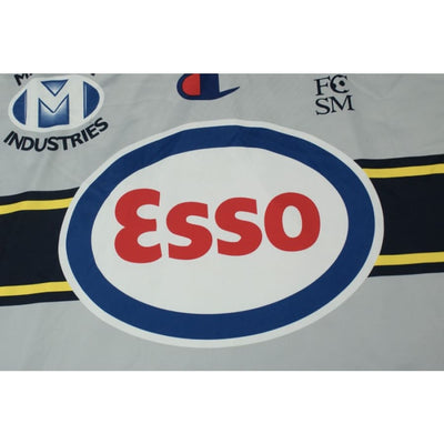 Maillot de football vintage FC Sochaux Montbéliard ESSO Martini Industries n°10 MACIO extérieur 2002-2003 - Champion - FC