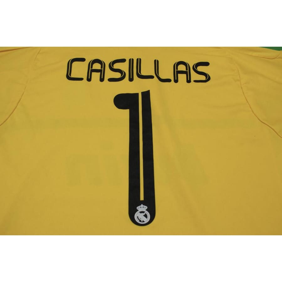 Maillot de football vintage gardien Real Madrid CF N°1 CASILLAS 2011-2012 - Adidas - Real Madrid