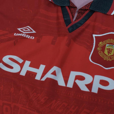 Maillot de football vintage Manchester United 1993-1994 - Umbro - Manchester United