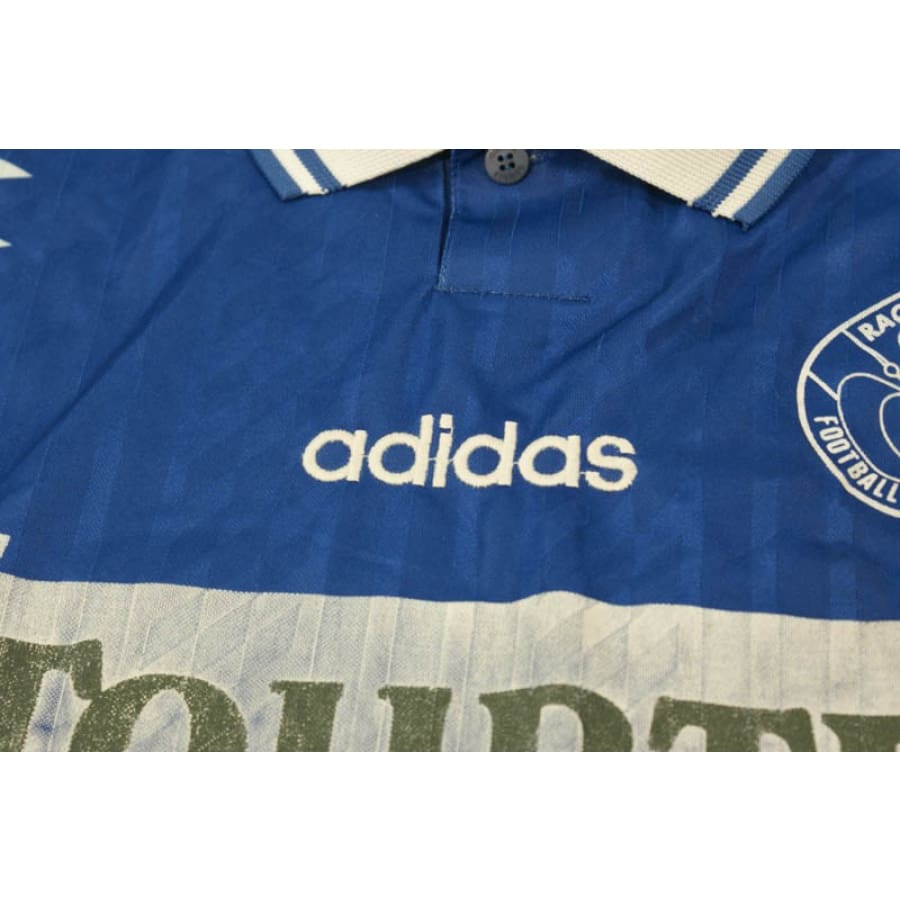 Maillot de football vintage Racing Club de Strasbourg n°10 TOURTEL TRYBA 1995-1996 - Adidas - RC Strasbourg Alsace