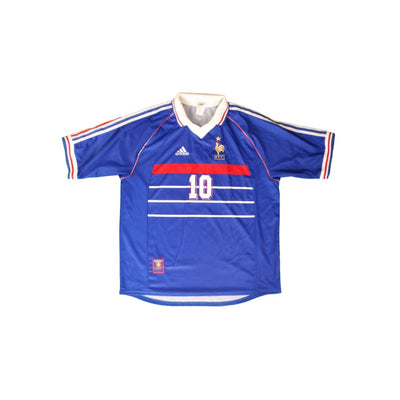 Maillot EDF vintage domicile #10 Zidane 1998-1999 - Adidas - Equipe de France