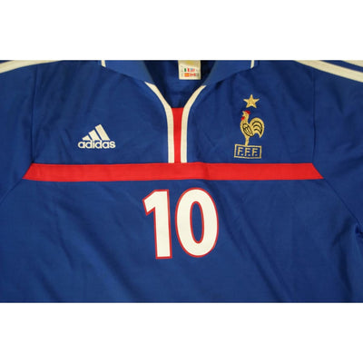 Maillot EDF vintage domicile #10 Zidane 1999-2000 - Adidas - Equipe de France