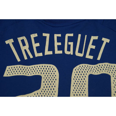 Maillot équipe de France rétro domicile #20 TREZEGUET 2002-2003 - Adidas - Equipe de France