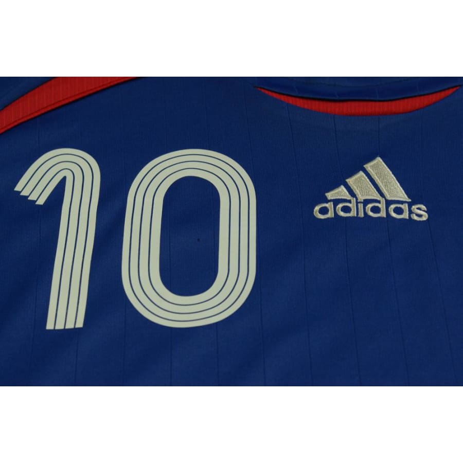 Maillot équipe de France rétro domicile enfant N°10 ZIDANE 2006-2007 - Adidas - Equipe de France