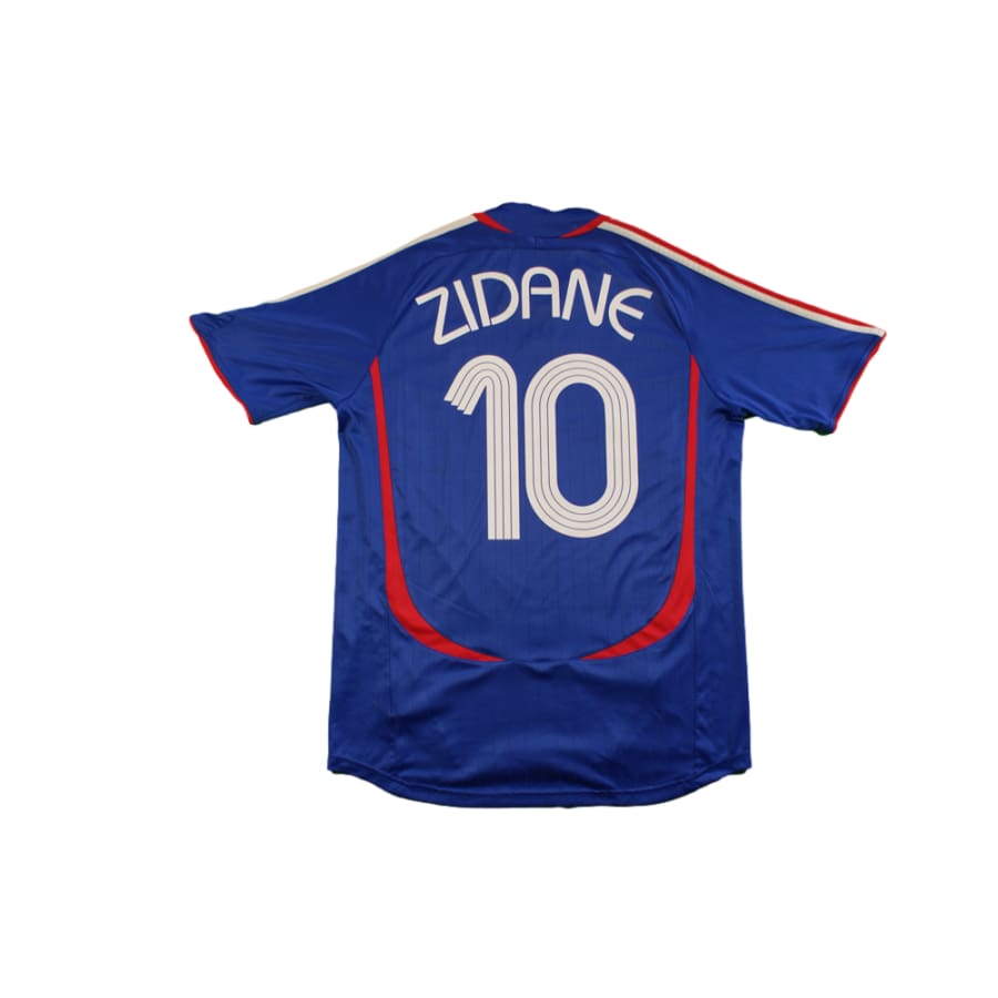 Maillot équipe de France rétro domicile enfant N°10 ZIDANE 2006-2007 - Adidas - Equipe de France