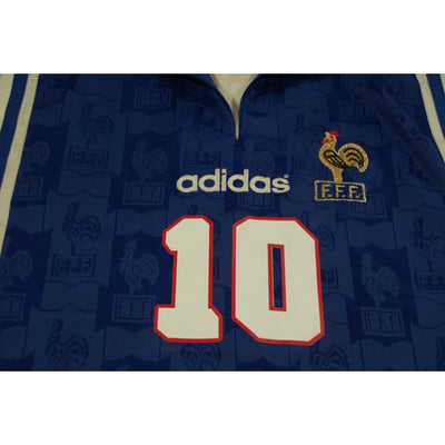 Maillot équipe de France rétro domicile N°10 ZIDANE 1996-1997 - Adidas - Equipe de France