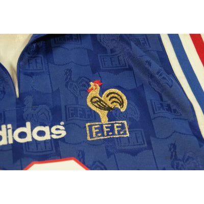 Maillot équipe de France rétro domicile N°10 ZIDANE 1996-1997 - Adidas - Equipe de France
