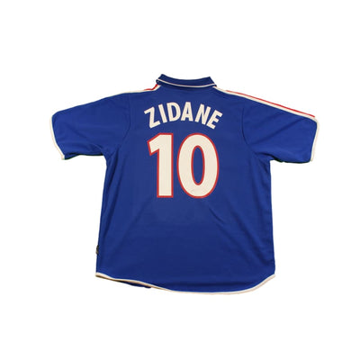 Maillot équipe de France rétro domicile N°10 ZIDANE 2000-2001 - Adidas - Equipe de France