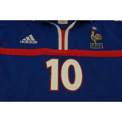 Maillot équipe de France rétro domicile N°10 ZIDANE 2000-2001 - Adidas - Equipe de France