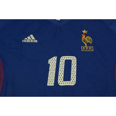 Maillot équipe de France rétro domicile N°10 ZIDANE 2002-2003 - Adidas - Equipe de France