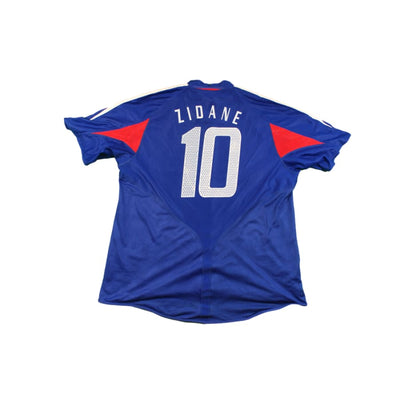 Maillot équipe de France rétro domicile N°10 ZIDANE 2004-2005 - Adidas - Equipe de France