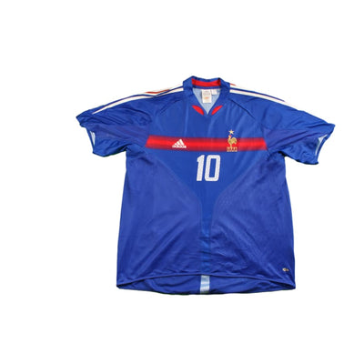 Maillot équipe de France rétro domicile N°10 ZIDANE 2004-2005 - Adidas - Equipe de France