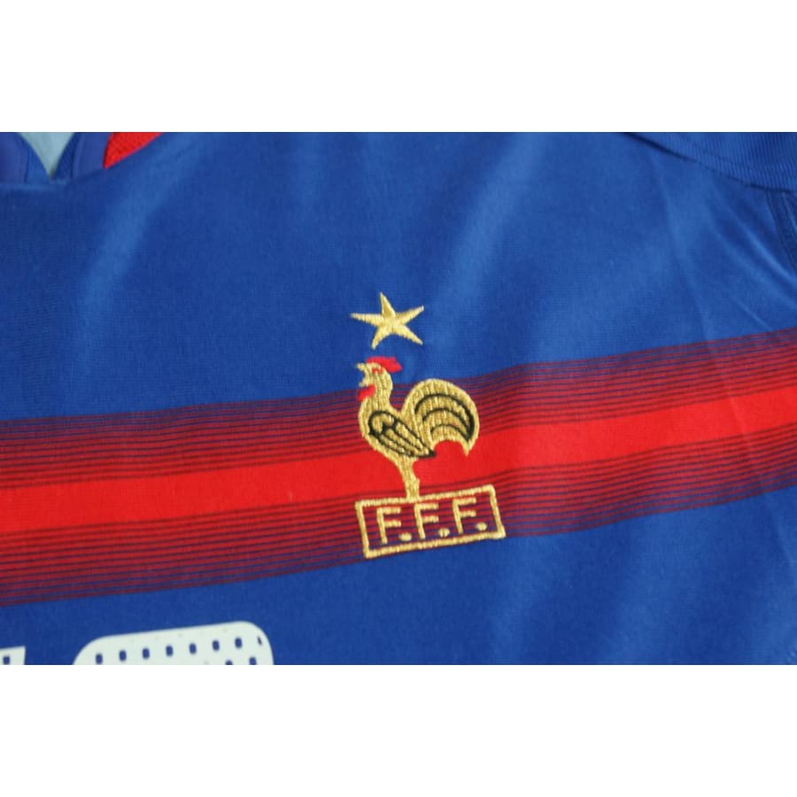 Maillot équipe de France rétro domicile N°10 ZIDANE 2004-2005 - Adidas - Equipe de France