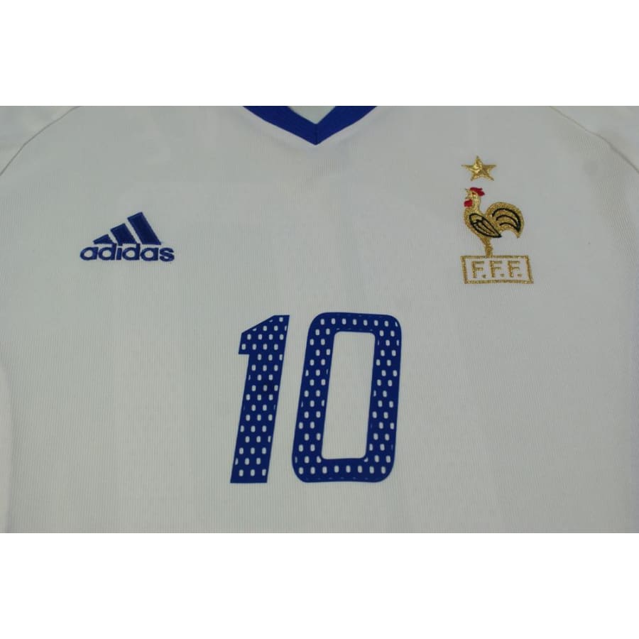 Maillot équipe de France rétro extérieur N°10 ZIDANE 2002-2003 - Adidas - Equipe de France