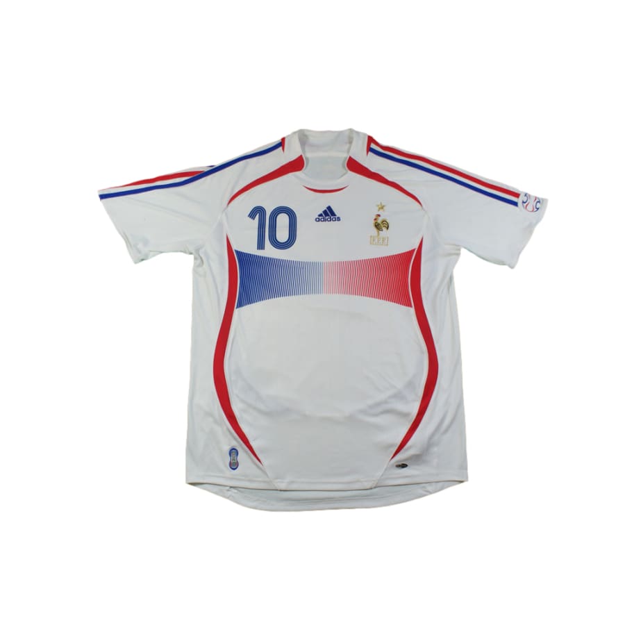 Maillot équipe de France rétro extérieur N°10 ZIDANE 2006-2007 - Adidas - Equipe de France