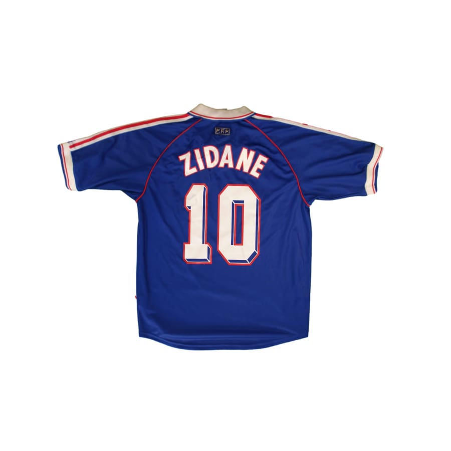 Maillot Equipe de France vintage domicile #10 Zidane 1998-1999 - Adidas - Equipe de France
