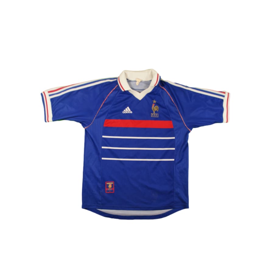 Maillot Equipe de France vintage domicile #10 Zidane 1999 - Adidas - Equipe de France