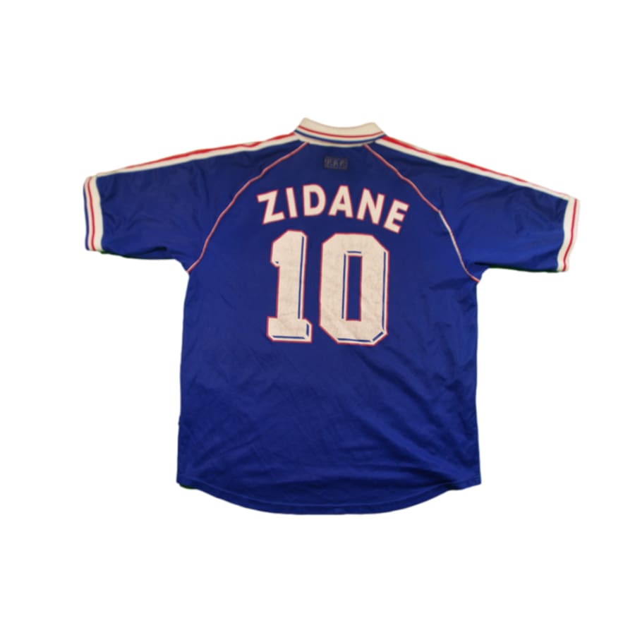 Maillot équipe de France vintage domicile #10 ZIDANE 1998-1999 - Adidas - Equipe de France