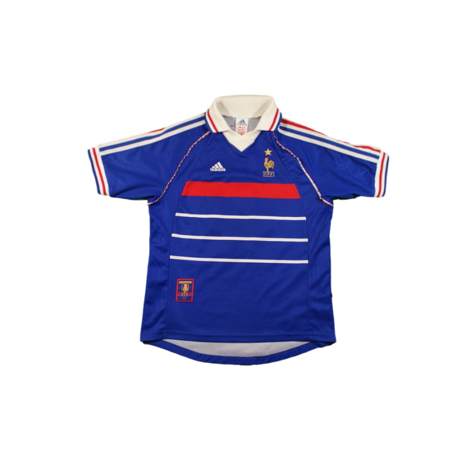 Maillot équipe de France vintage domicile #10 ZIDANE 1998-1999 - Adidas - Equipe de France