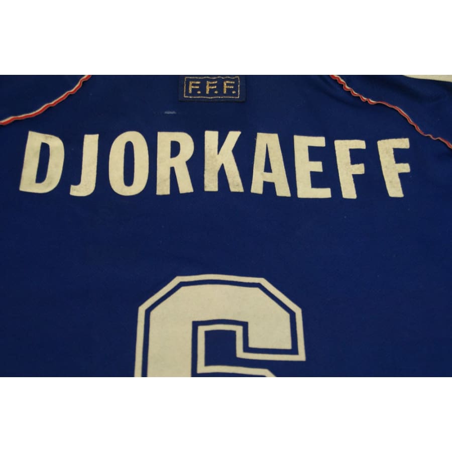 Maillot équipe de France vintage domicile #6 DJORKAEFF 1998-1999 - Adidas - Equipe de France