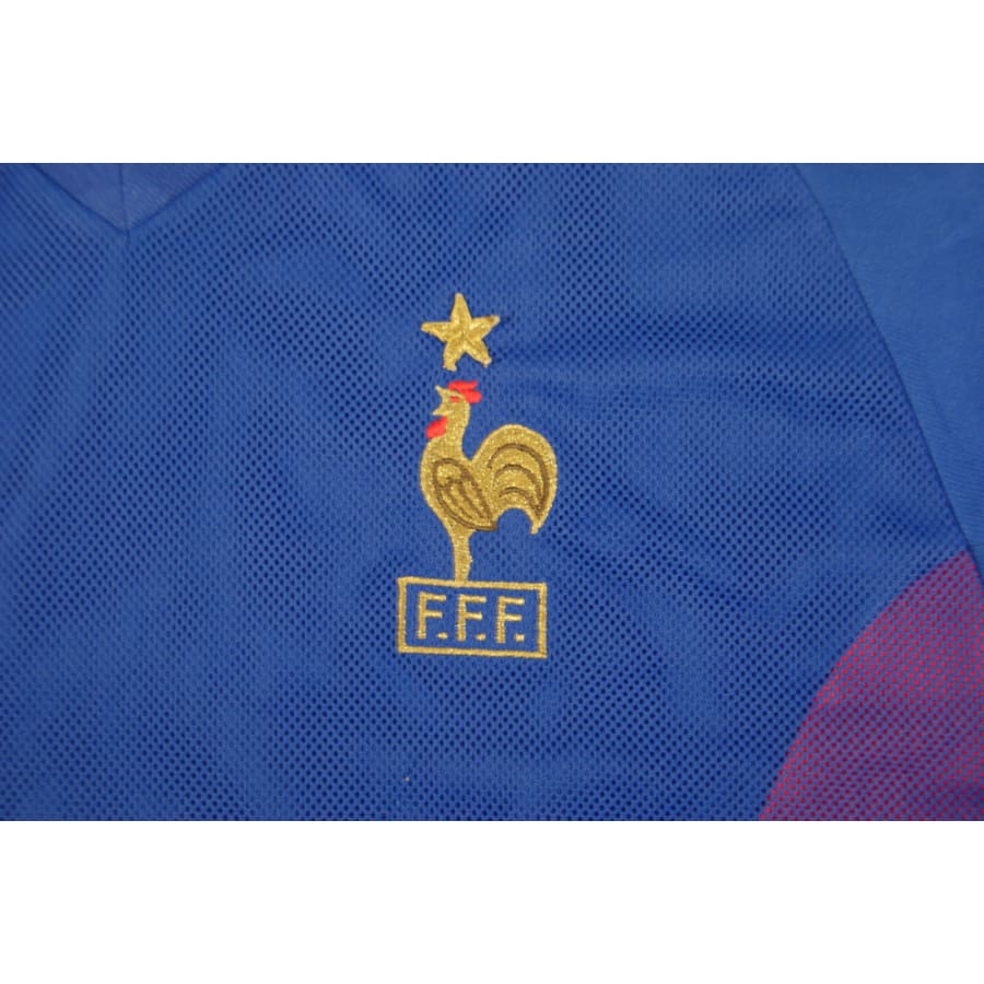 Maillot Equipe de France vintage domicile #9 Cissé 2002-2003 - Adidas - Equipe de France