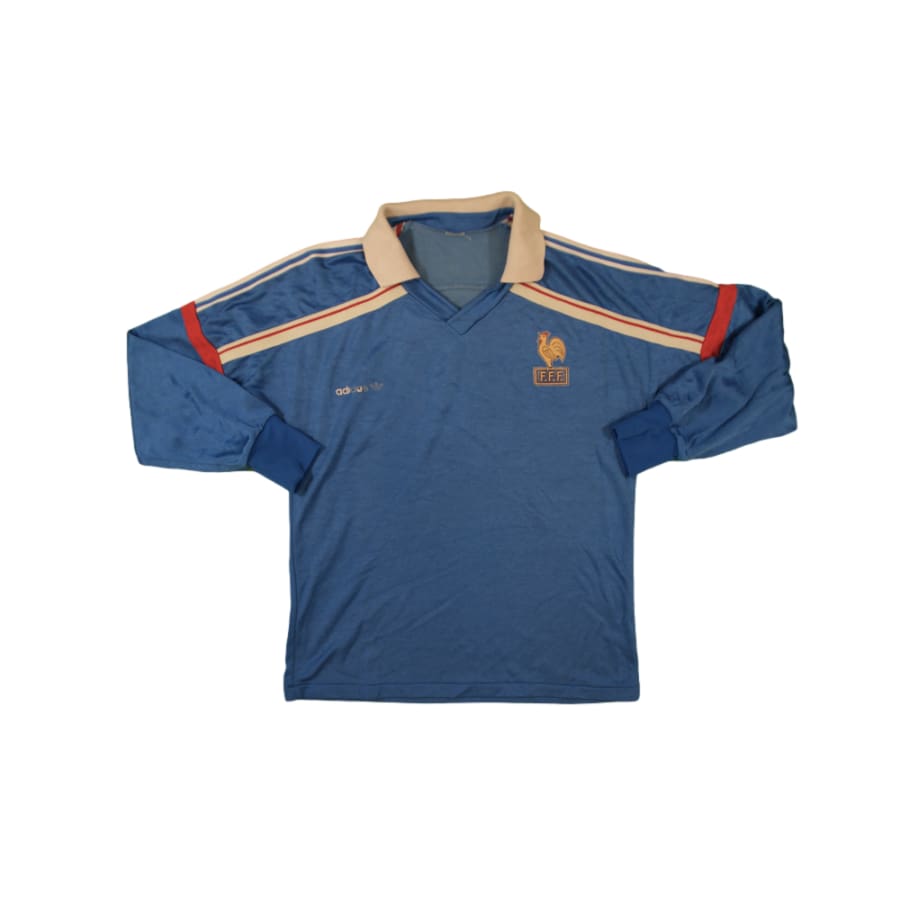 Maillot équipe de France vintage domicile années 1980 - Adidas - Equipe de France