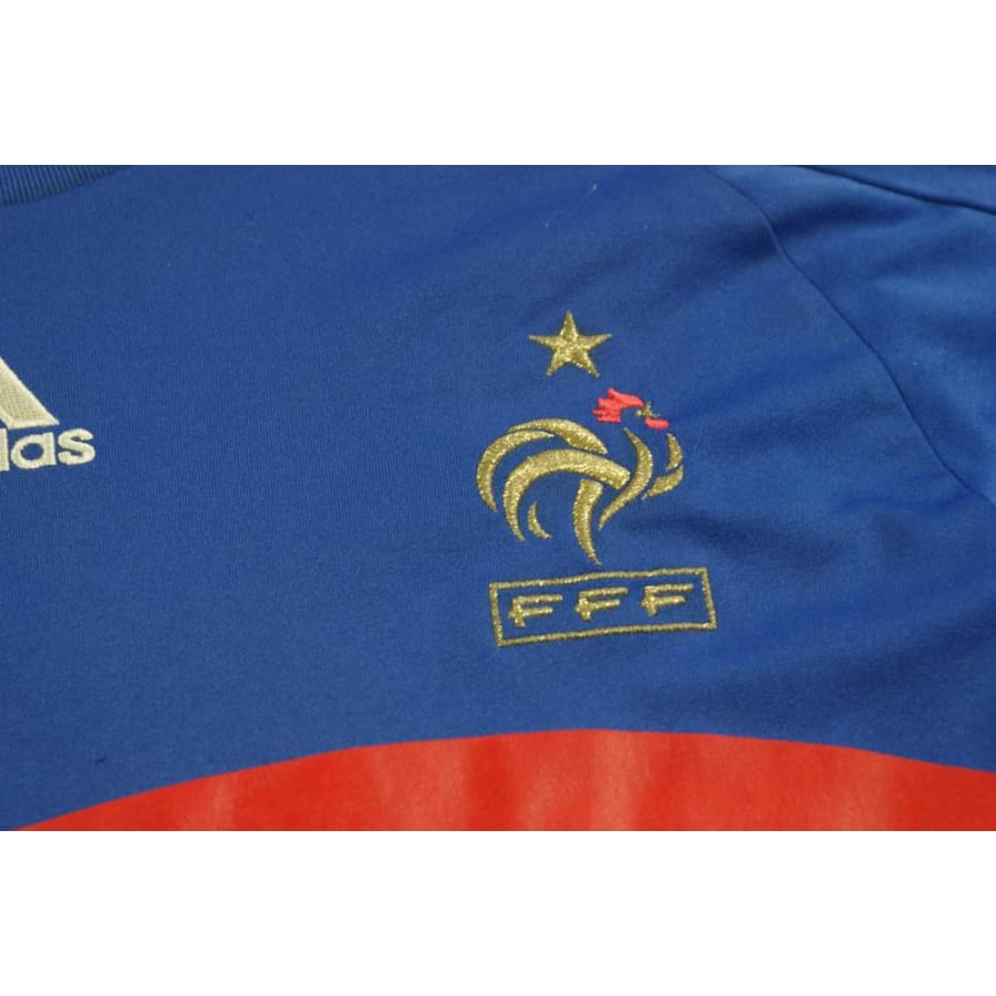 Maillot équipe de France vintage domicile enfant N°9 BENZEMA 2008-2009 - Adidas - Equipe de France