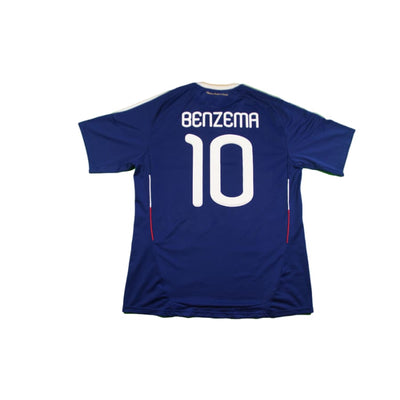 Maillot équipe de France vintage domicile N°10 BENZEMA 2010-2011 - Adidas - Equipe de France