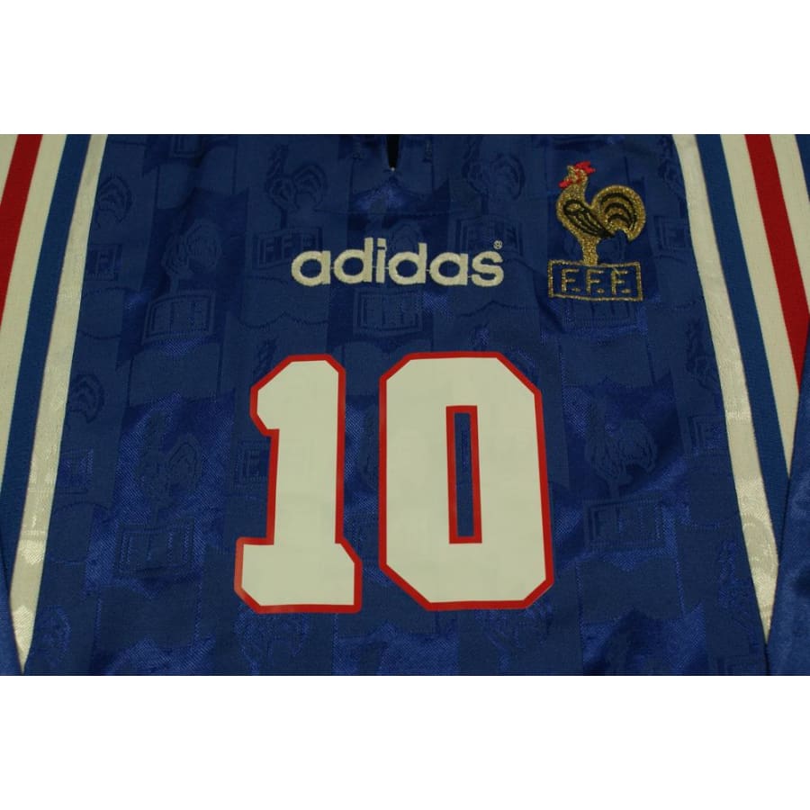 Maillot Vintage Equipe De France 1996-1997 Adidas #10 Zidane - Taille L - Occasion