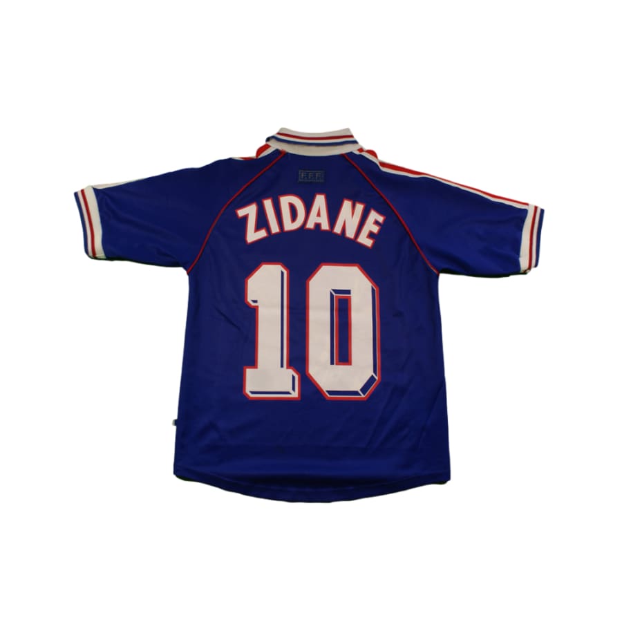 Maillot équipe de France vintage domicile N°10 ZIDANE 1998-1999 - Adidas - Equipe de France