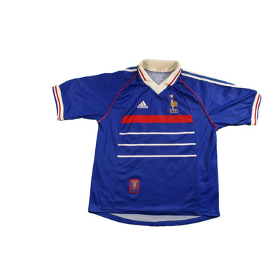 Maillot équipe de France vintage domicile N°10 ZIDANE 1998-1999 - Adidas - Equipe de France