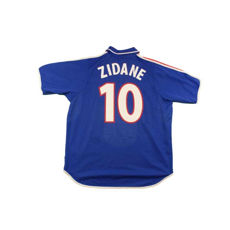Maillot équipe de France vintage domicile N°10 ZIDANE 2000-2001 - Adidas - Equipe de France