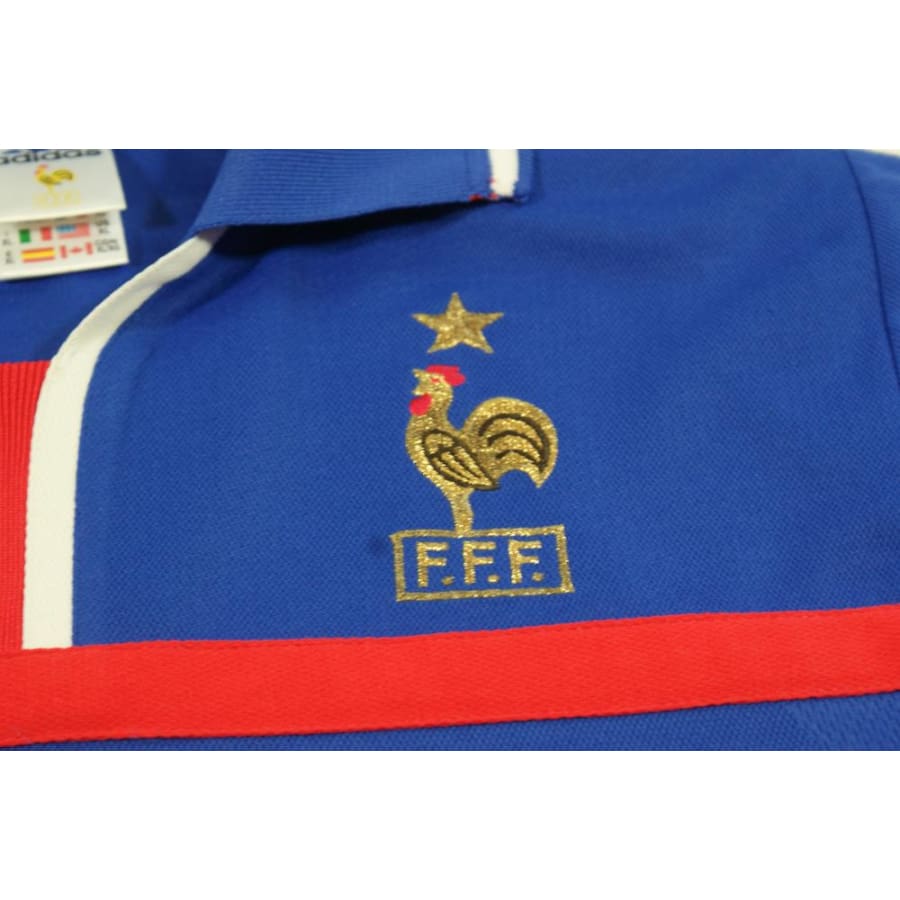 Maillot équipe de France vintage domicile N°10 ZIDANE 2000-2001 - Adidas - Equipe de France