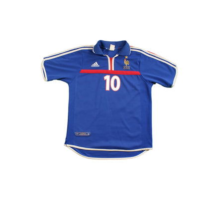 Maillot équipe de France vintage domicile N°10 ZIDANE 2000-2001 - Adidas - Equipe de France