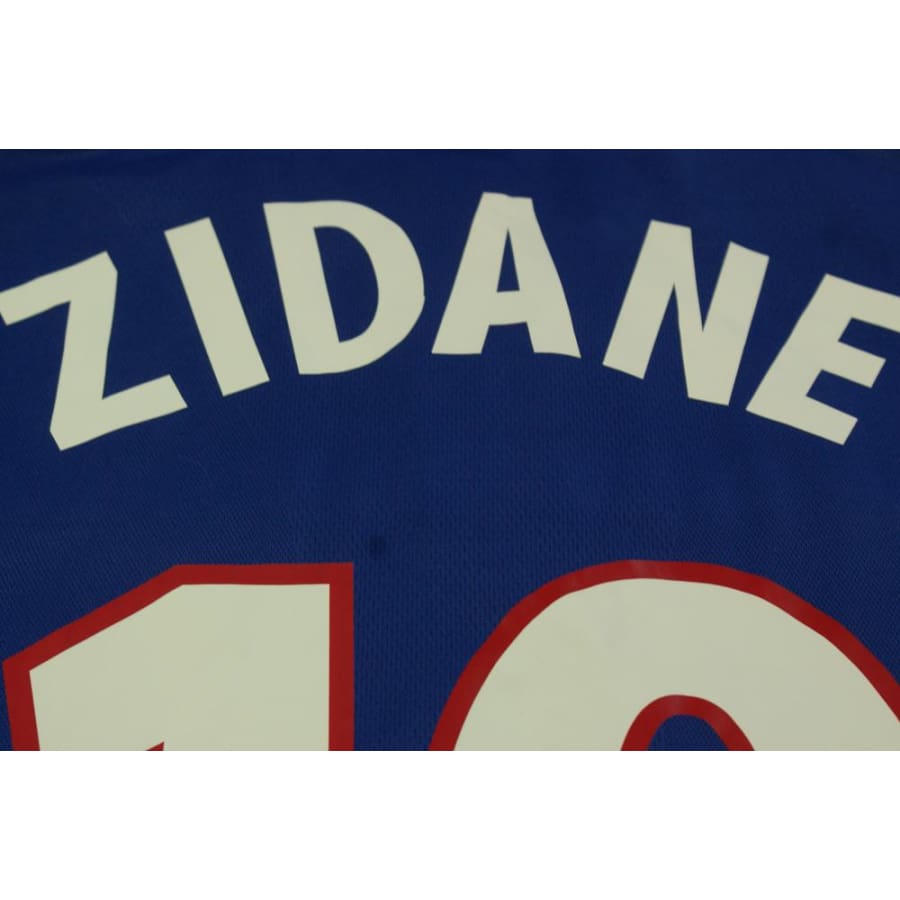 Maillot équipe de France vintage domicile N°10 ZIDANE 2000-2001 - Adidas - Equipe de France