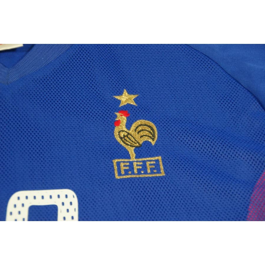 Maillot équipe de France vintage domicile N°10 ZIDANE 2002-2003 - Adidas - Equipe de France