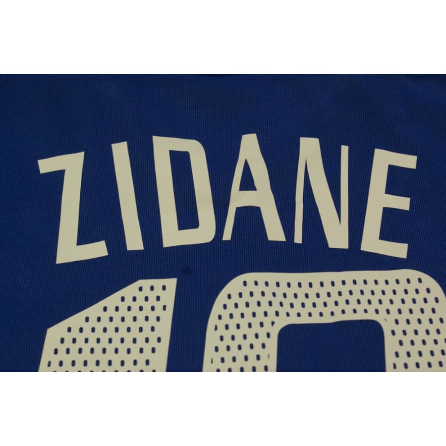 Maillot équipe de France vintage domicile N°10 ZIDANE 2002-2003 - Adidas - Equipe de France