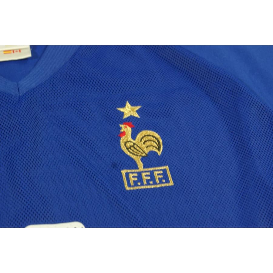 Maillot équipe de France vintage domicile N°10 ZIDANE 2002-2003 - Adidas - Equipe de France