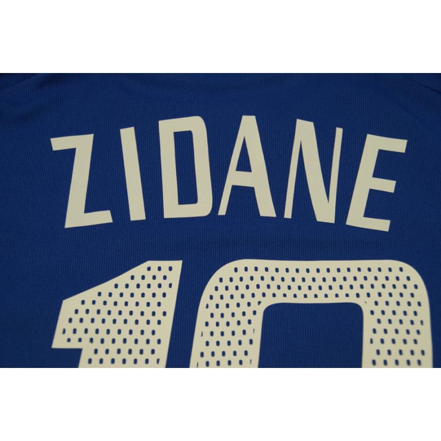 Maillot équipe de France vintage domicile N°10 ZIDANE 2002-2003 - Adidas - Equipe de France