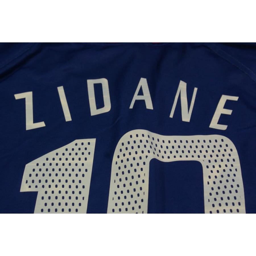 Maillot équipe de France vintage domicile N°10 ZIDANE 2004-2005 - Adidas - Equipe de France