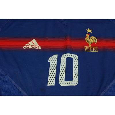 Maillot équipe de France vintage domicile N°10 ZIDANE 2004-2005 - Adidas - Equipe de France