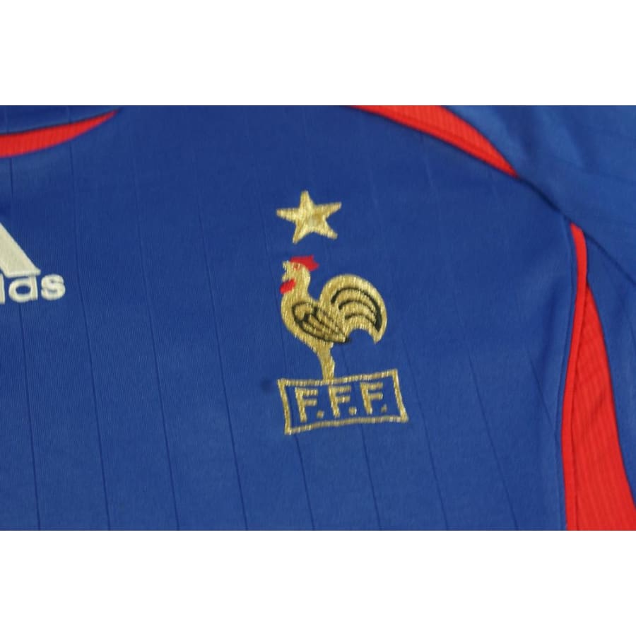 Maillot équipe de France vintage domicile N°10 ZIDANE 2006-2007 - Adidas - Equipe de France