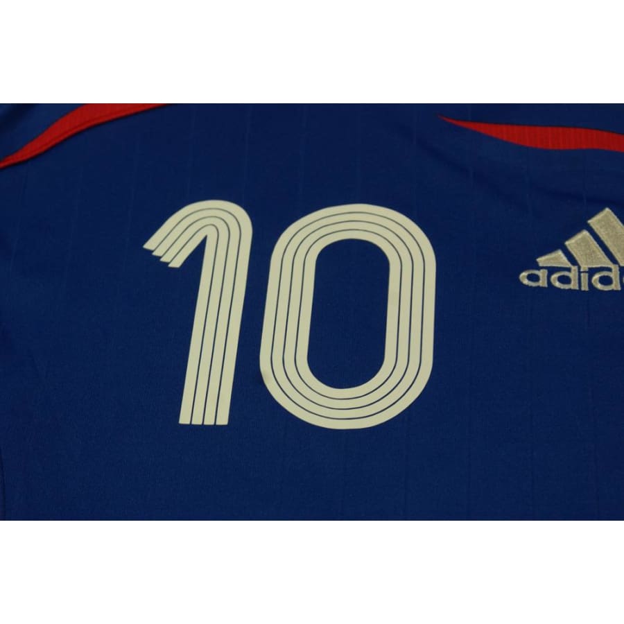 Maillot équipe de France vintage domicile N°10 ZIDANE 2006-2007 - Adidas - Equipe de France