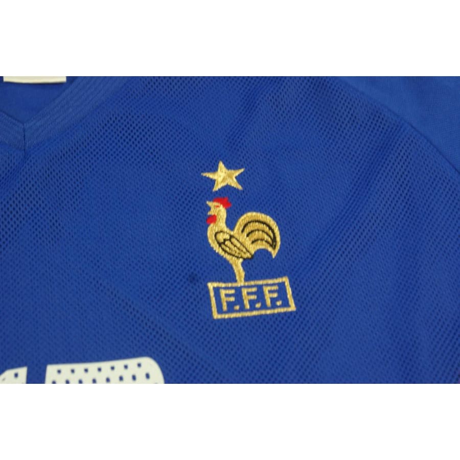 MAILLOT FOOT VINTAGE Equipe de France Coupe du Monde 2002 Trezeguet taille XL EUR 95,00 - FR
