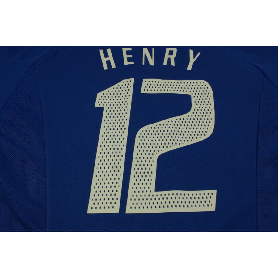 Maillot équipe de France vintage domicile N°12 HENRY 2002-2003 - Adidas - Equipe de France