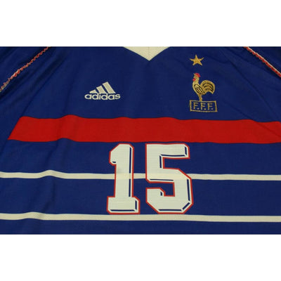 Maillot équipe de France vintage domicile N°15 THURAM 1998-1999 - Adidas - Equipe de France