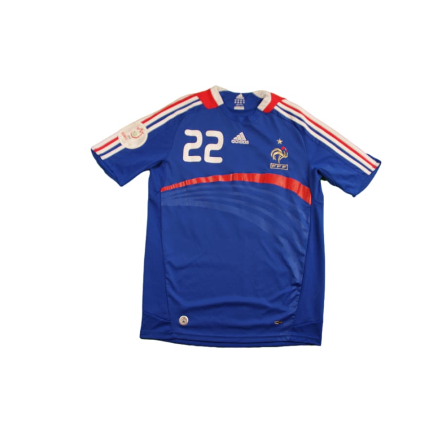 Maillot équipe de France vintage domicile N°22 RIBERY 2008-2009 - Adidas - Equipe de France